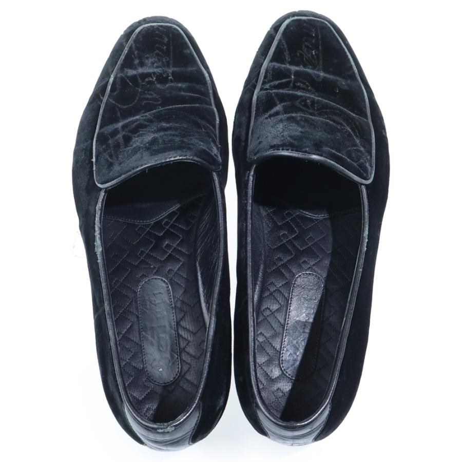 Berluti（ベルルッティ） カリグラフィ ベロア ドライビングシューズ