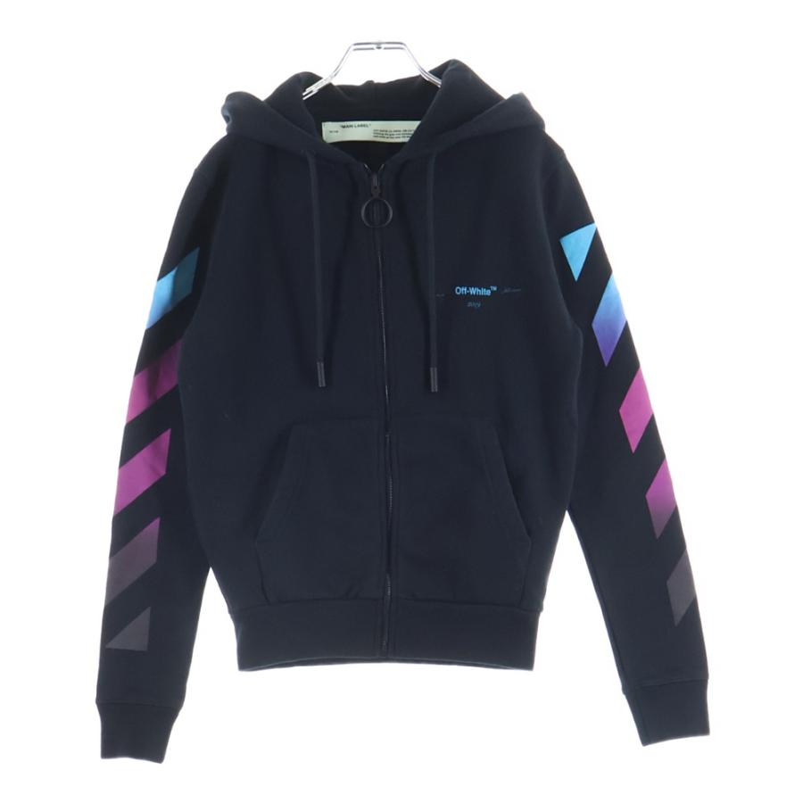 OFF-WHITE オフホワイト 18AW Zip Up Hoodie グラデーション ジップ