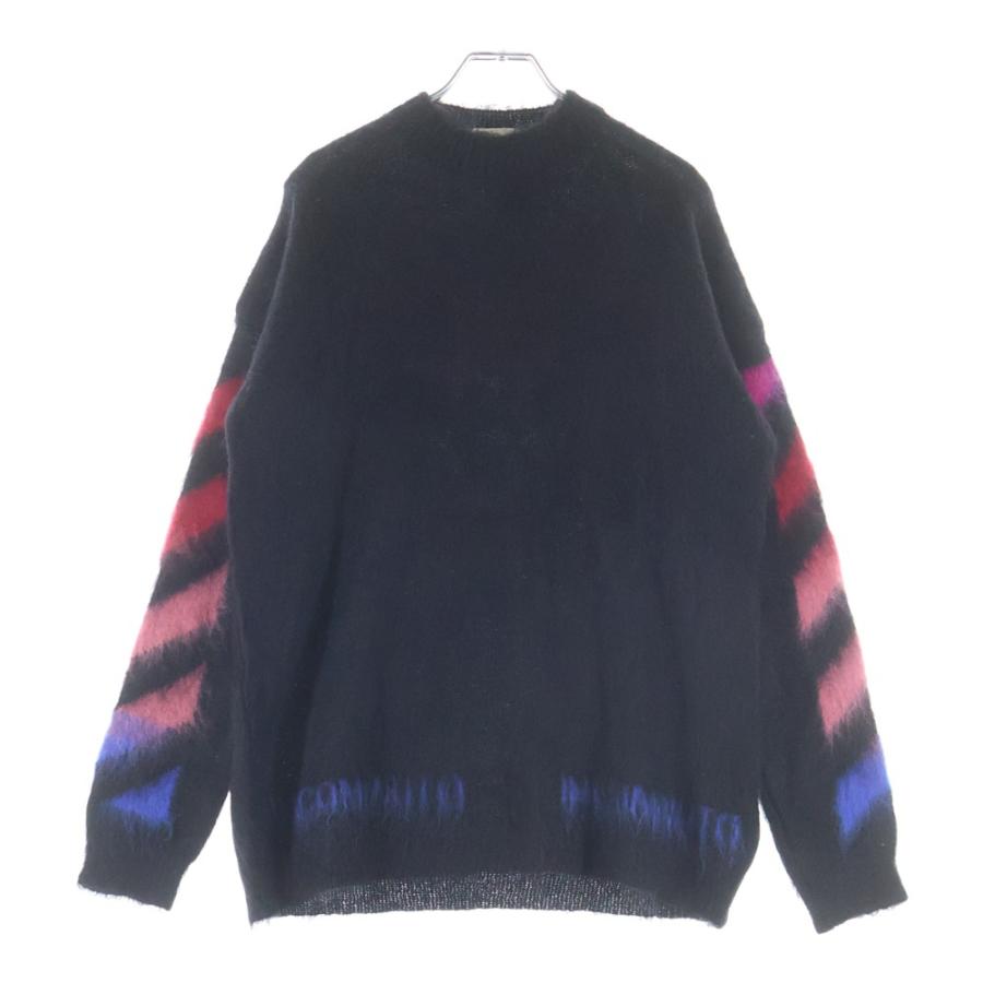 OFF-WHITE オフホワイト 19AW Diag Brushed Mohair Crewneck クルー 