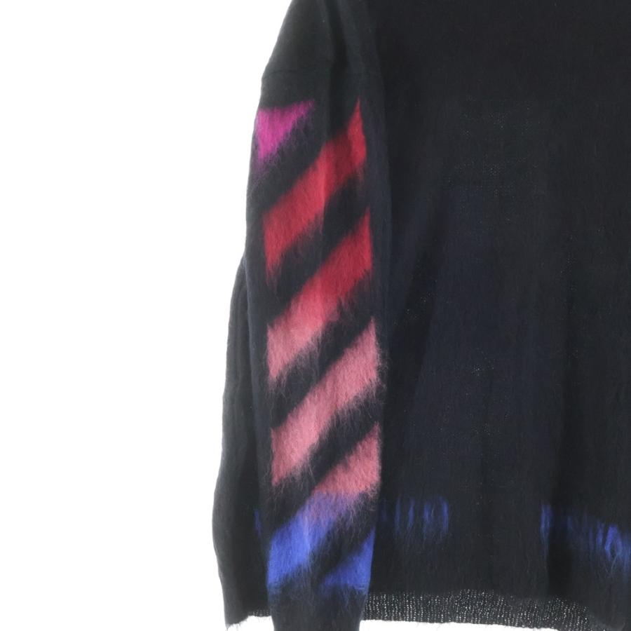 OFF-WHITE オフホワイト 19AW Diag Brushed Mohair Crewneck クルー 