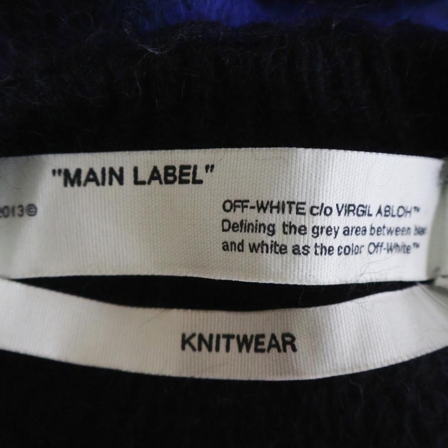 OFF-WHITE オフホワイト 19AW Diag Brushed Mohair Crewneck クルー 