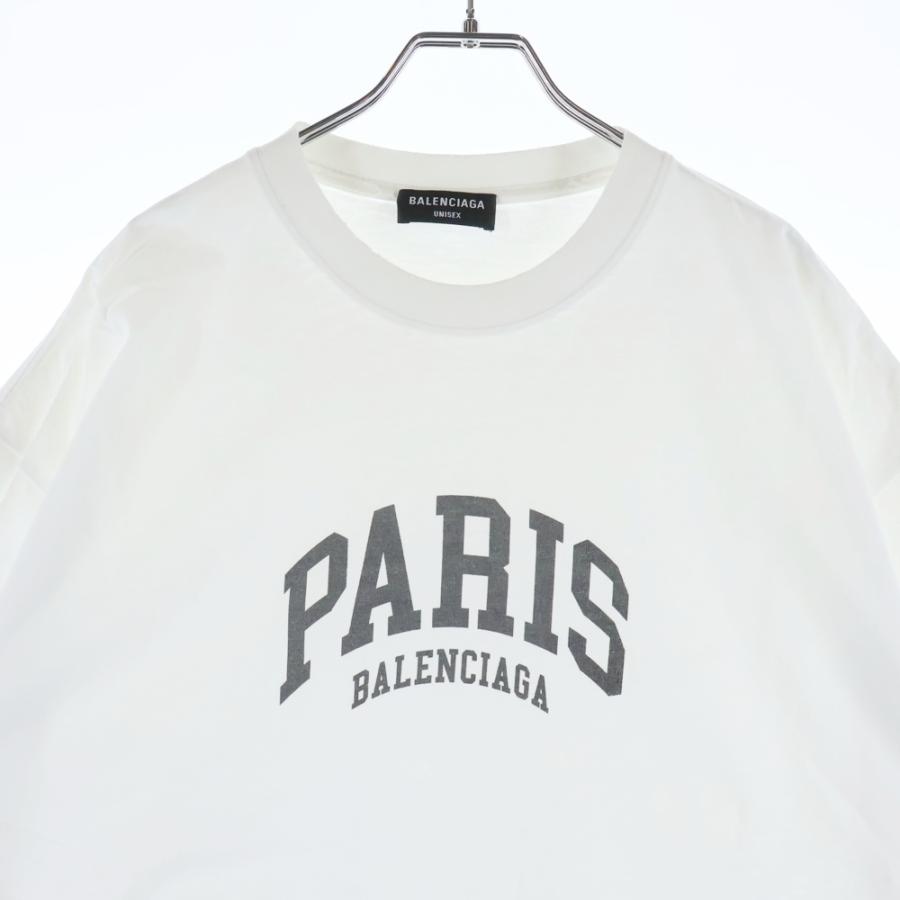 BALENCIAGA（バレンシアガ） Paris T-Shirt 半袖Tシャツ ホワイト
