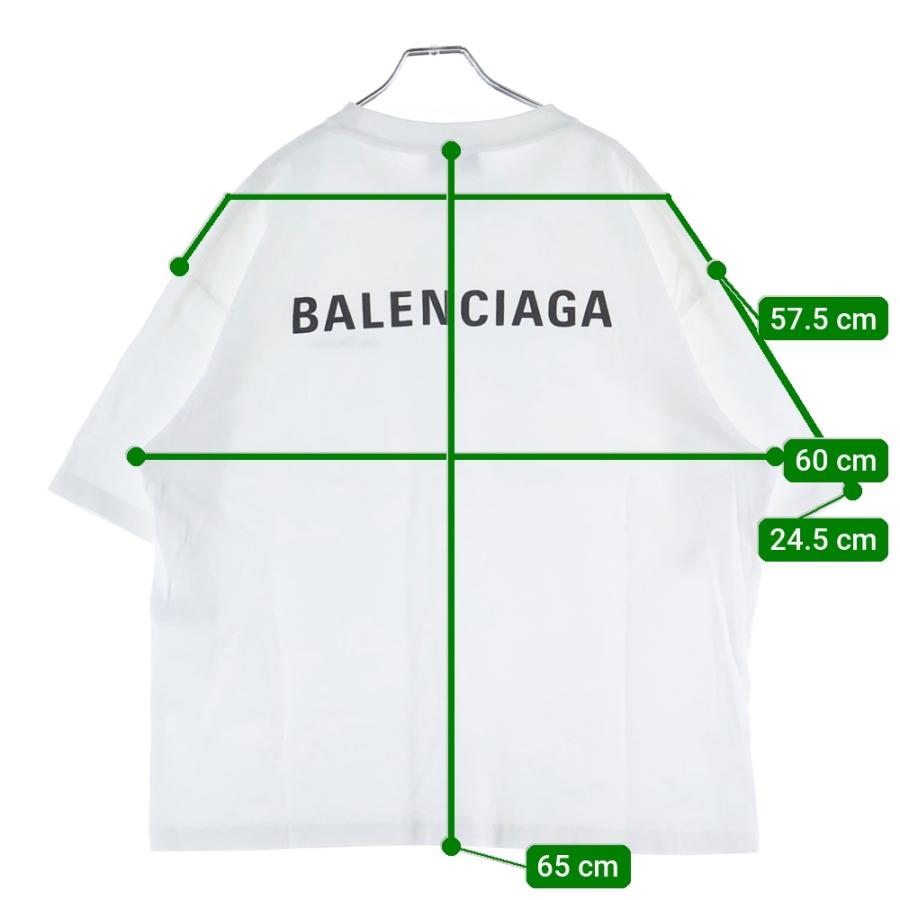 Balenciaga 不規則ロゴプリント 半袖Tシャツ ホワイト Balenciaga ロゴ Tシャツ | ホワイト | FARFETCH JP