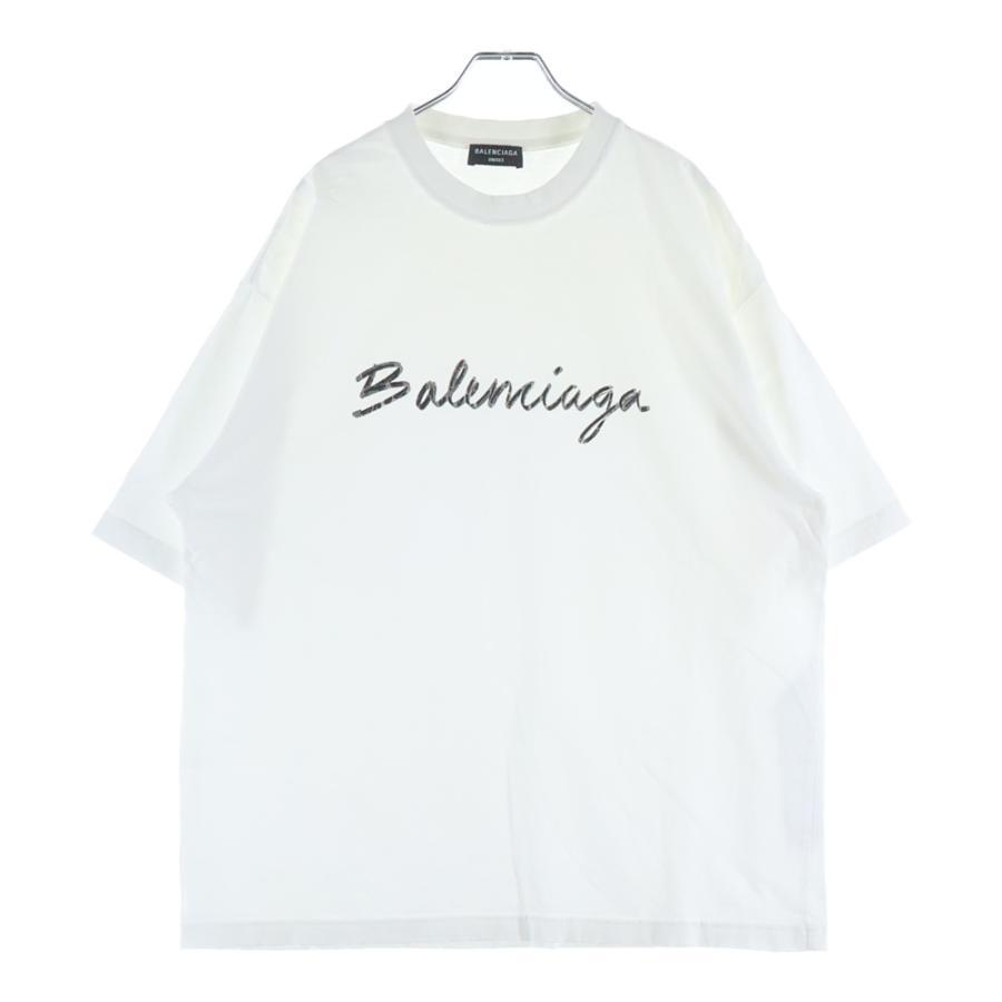 BALENCIAGA バレンシアガ T-Shirt シグネチャーロゴプリント半袖T 