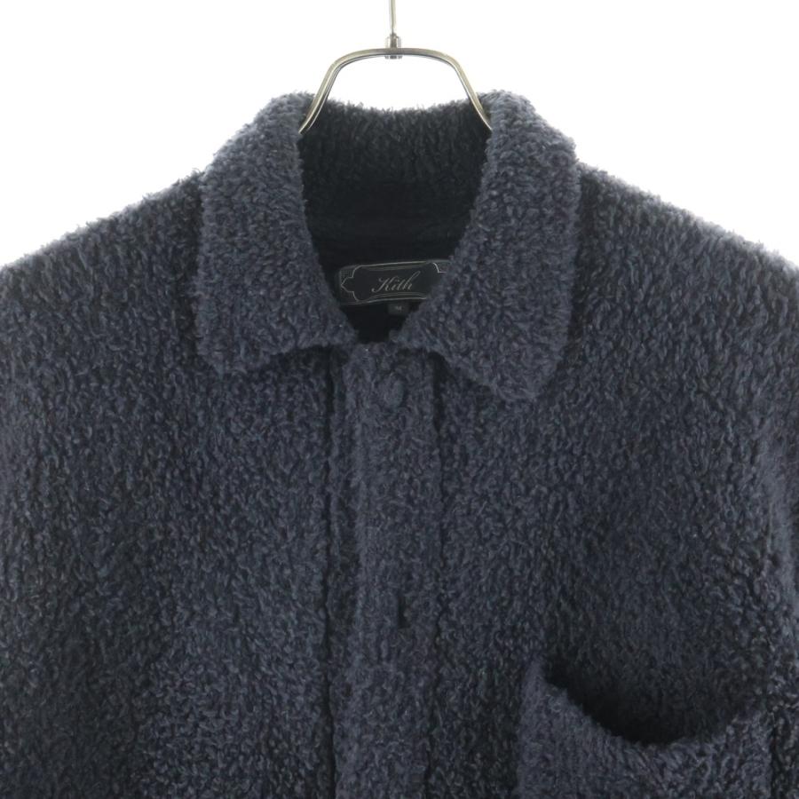 KITH キス フロントスナップボタン シャツジャケット ブルゾン パープル KITH（キス） フロントスナップボタン シャツジャケット ブルゾン