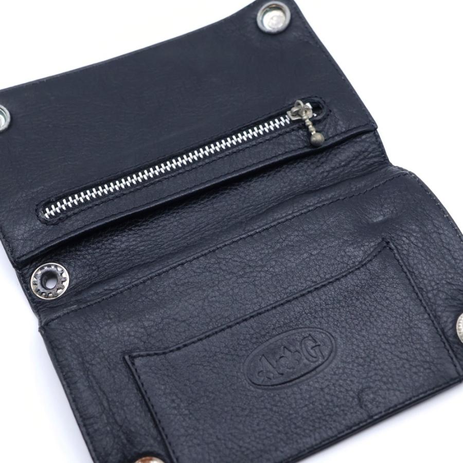 A&G レザー二つ折り財布 A&G エーアンドジー 2SNAP WALLET 2つ折り財布 レザーウォレット