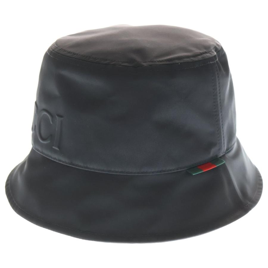 GUCCI（グッチ） Nylon Bucket Hat エンボスロゴ ナイロンバケット