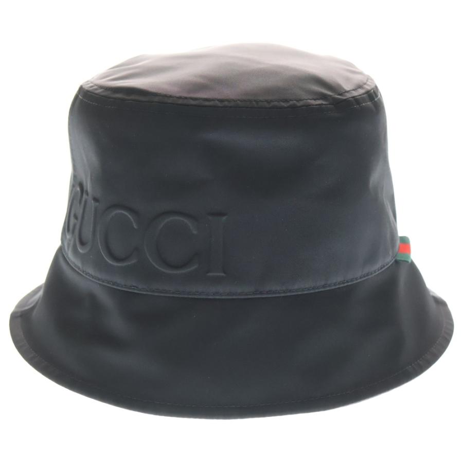 GUCCI（グッチ） Nylon Bucket Hat エンボスロゴ ナイロンバケット