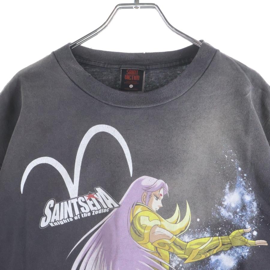 SAINT MICHAEL セントマイケル 24SS ×聖闘士星矢 SS TEE MU ダメージ