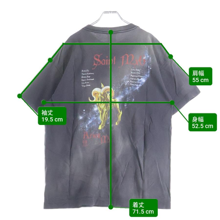 SAINT MICHAEL セントマイケル 24SS ×聖闘士星矢 SS TEE MU ダメージ