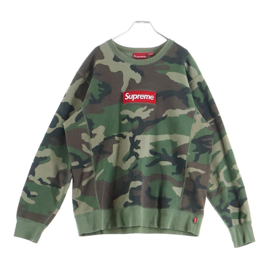 Supreme（シュプリーム） 15AW Box Logo Crewneck ボックスロゴ カモ総 