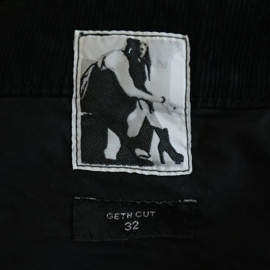 DRKSHDW ダークシャドウ GETH JEANS ゲスジーンズ コーデュロイワイドパンツ ブラック DU02C5356-MC DRKSHDW（ダークシャドウ） GETH JEANS ゲスジーンズ コーデュロイ