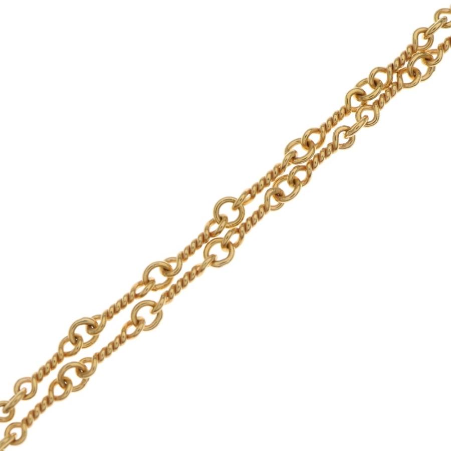 Chrome Hearts 22K T18ツイストチェーンゴールド クロムハーツネックレスツイストチェーンゴールド22K18インチ(約45cm