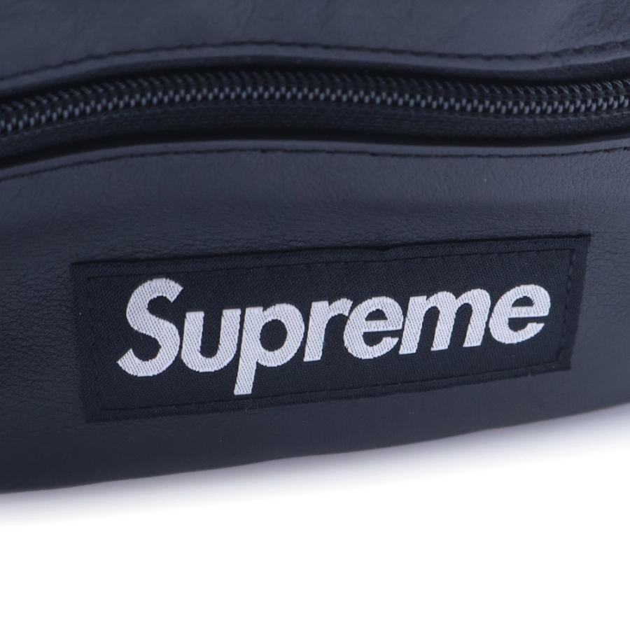 シュプリーム 24AW Leather Waist Bag Black 黒 Supreme（シュプリーム） 24AW Leather Waist Bag レザーウエスト