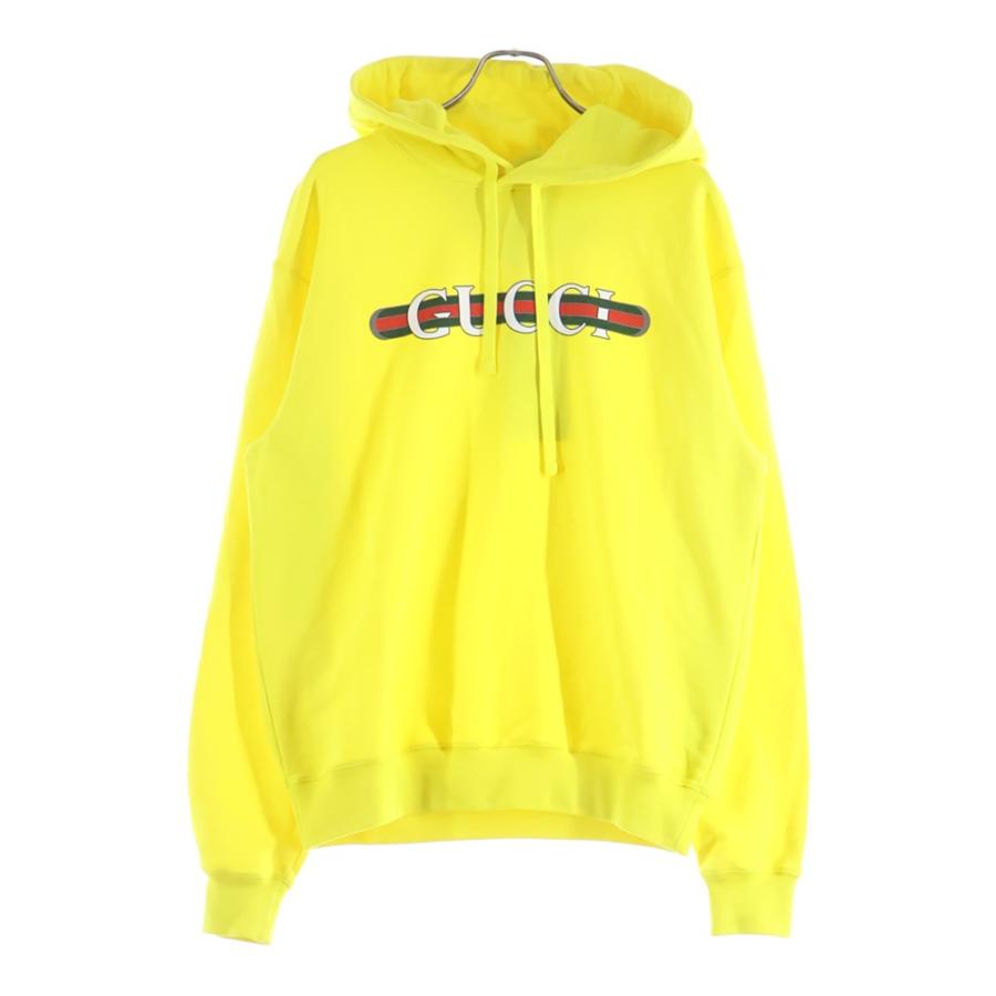 GUCCI（グッチ） Hoodie ロゴプリント プルオーバースウェットパーカー 