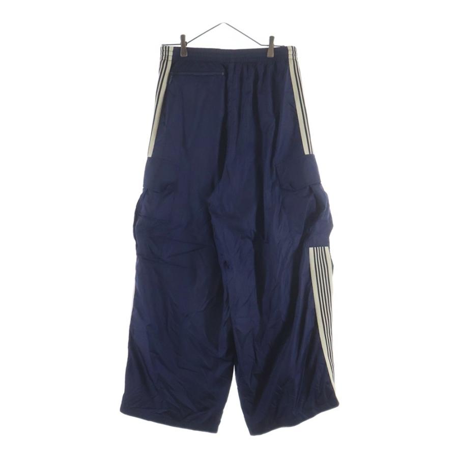 Needles ネイビー ストライプ パンツ M正規品 即日発送】needles ニードルス トラックパンツ ストレート ネイビー M