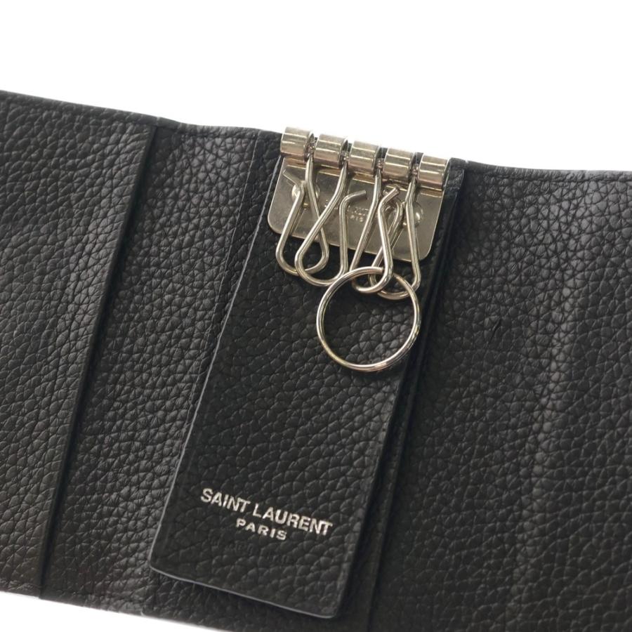 SAINT LAURENT PARIS サンローランパリ ロゴ レザーキーケース