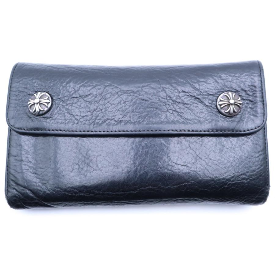 CHROME HEARTS（クロムハーツ） WAVE ウェーブ レザーウォレット 財布