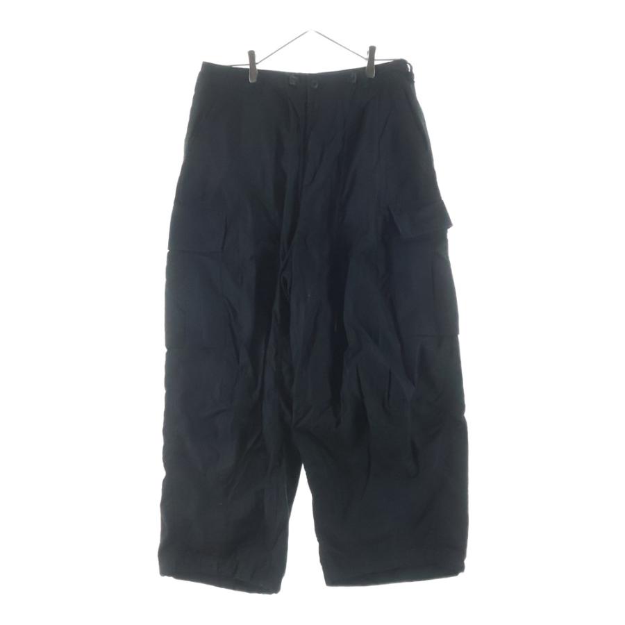 Needles ニードルス H.D. Pant ジップフライ カーゴ ヒザデルパンツ ブラック Needles（ニードルス） H.D. Pant ジップフライ カーゴ ヒザデルパンツ