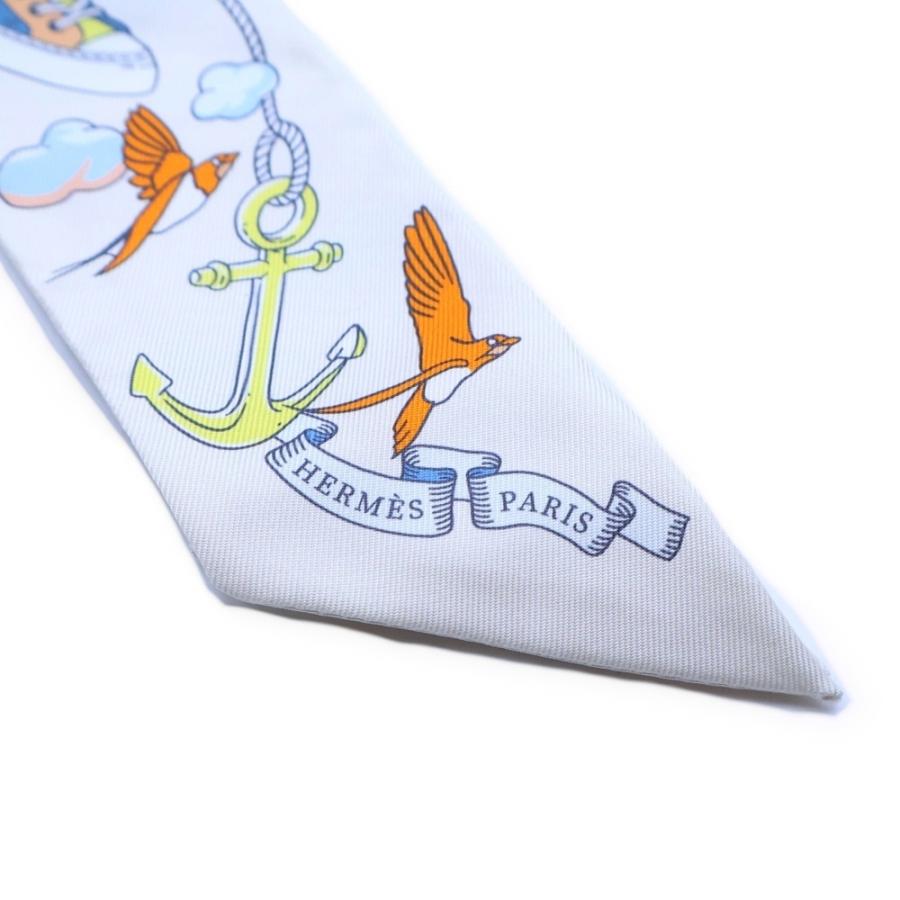 HERMES エルメス ツイリースカーフ Sur Mon Nuage 私の雲 HERMES（エルメス） ツイリー SUR MON NUAGE 私の雲 シルクスカーフ