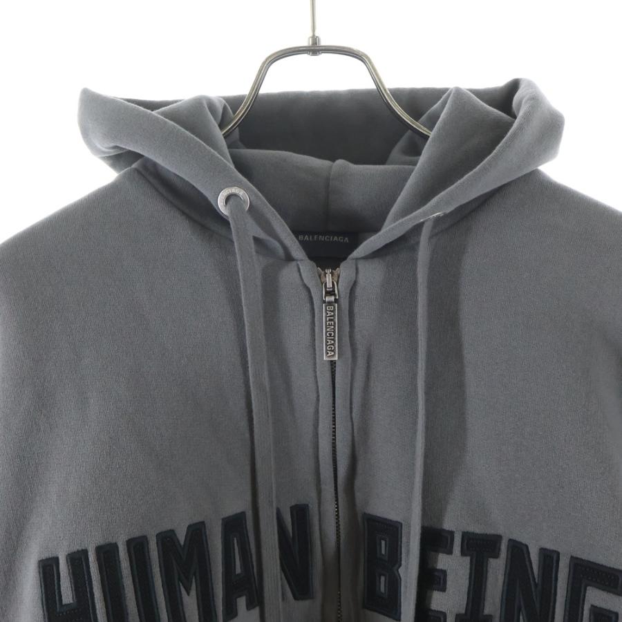 BALENCIAGA（バレンシアガ） Human Being Round Zip-Up Hoodie