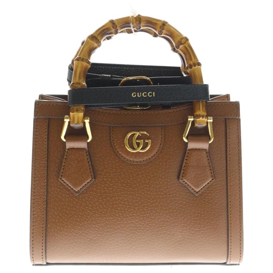 GUCCI（グッチ） ダイアナ ミニ トートバッグ ブラウン 702732 : BRING