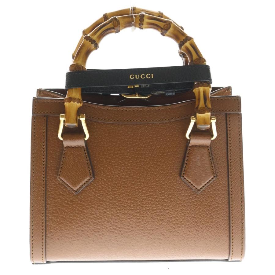 GUCCI（グッチ） ダイアナ ミニ トートバッグ ブラウン 702732 : BRING