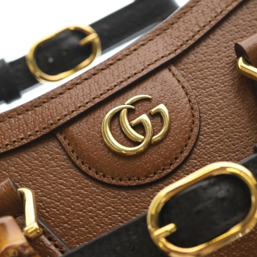 GUCCI（グッチ） ダイアナ ミニ トートバッグ ブラウン 702732 : BRING