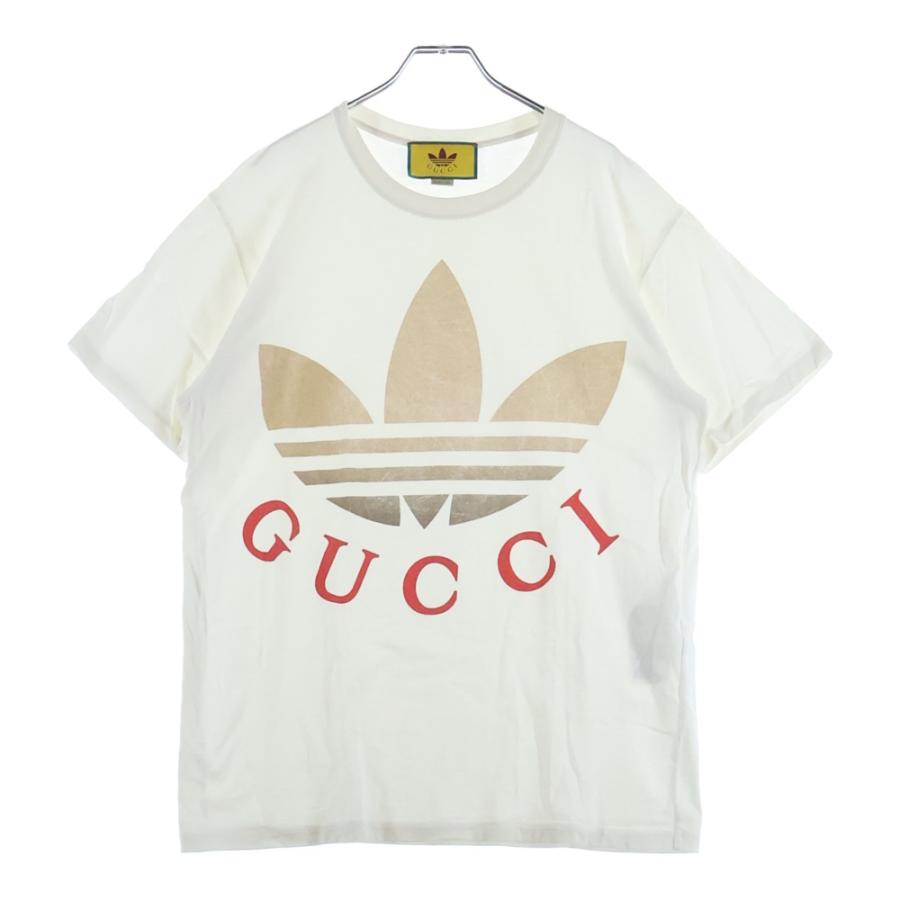 GUCCI（グッチ） ×adidas ×アディダス フロントロゴ 半袖Tシャツ