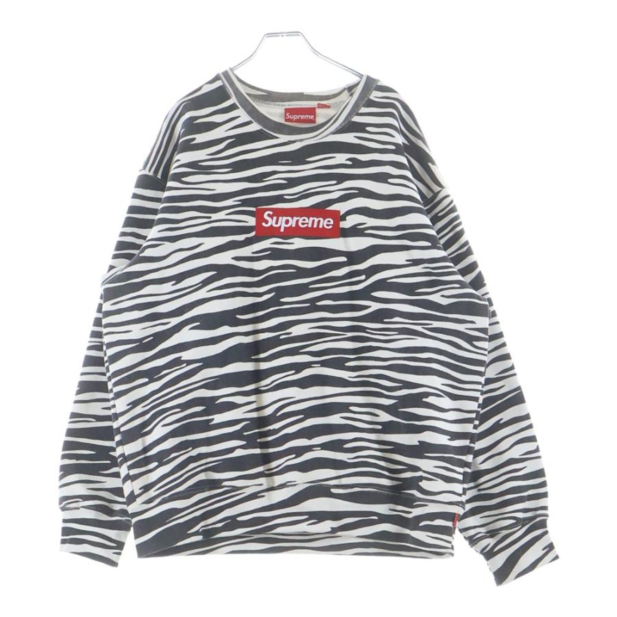Supreme（シュプリーム） 22AW Box Logo Crewneck Zebra ボックスロゴ 