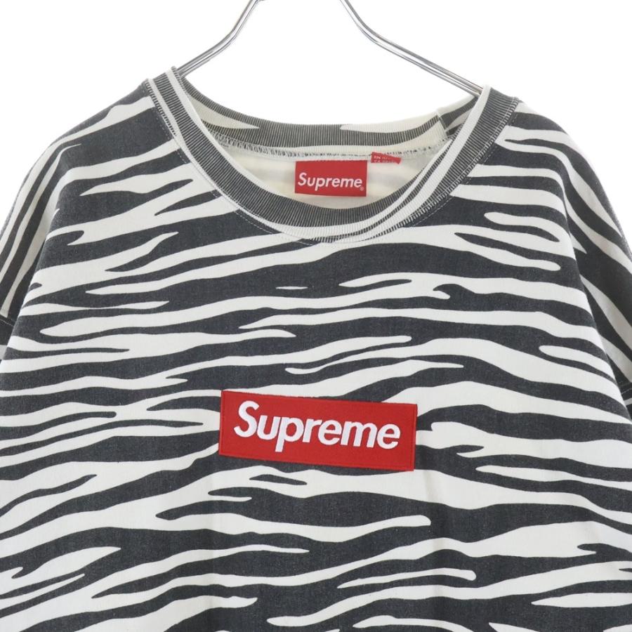 Supreme（シュプリーム） 22AW Box Logo Crewneck Zebra ボックスロゴ