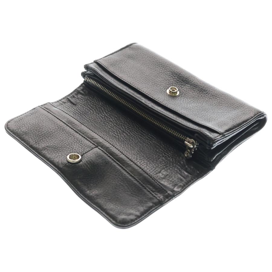 CHROME HEARTS クロムハーツ JUDY CROSS BALL ジュディ クロス ボール ボタン レザーウォレット 長財布 ブラック BCA366 CHROME HEARTS（クロムハーツ） JUDY CROSS BALL ジュディ クロス