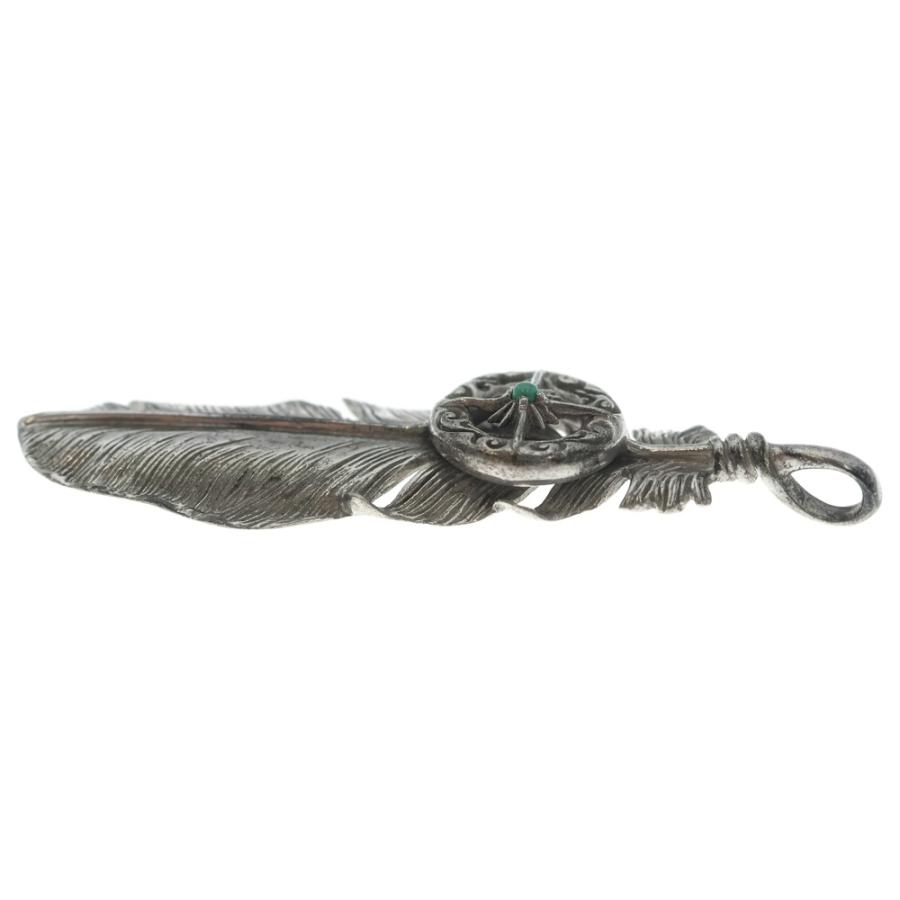 SAAD サード Feather Wheel Turquoise Necklace Pendant フェザー