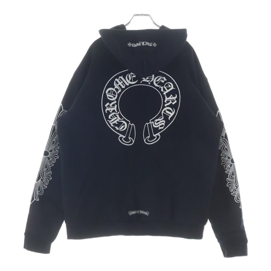 CHROME HEARTS（クロムハーツ） SWTSHRT HD ZIP 袖フローラル バック