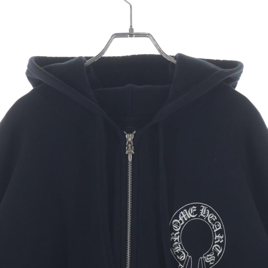 CHROME HEARTS（クロムハーツ） SWTSHRT HD ZIP 袖フローラル バック