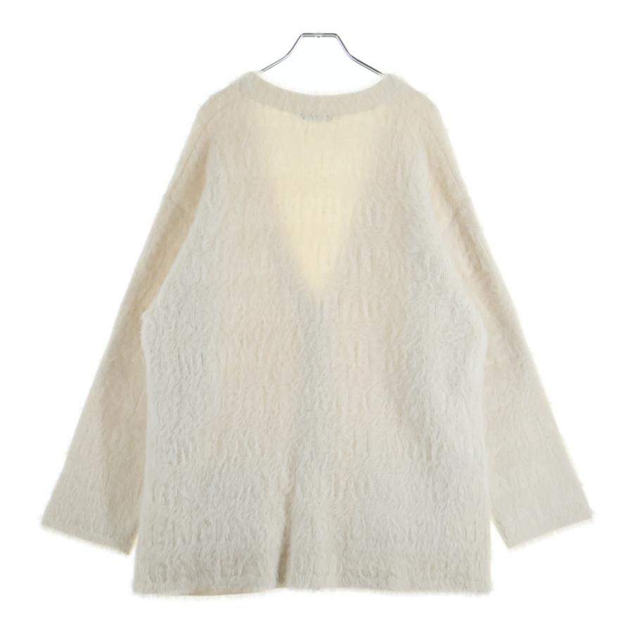 BALENCIAGA（バレンシアガ） ロゴ総柄 Vネックカーディガン ニット 