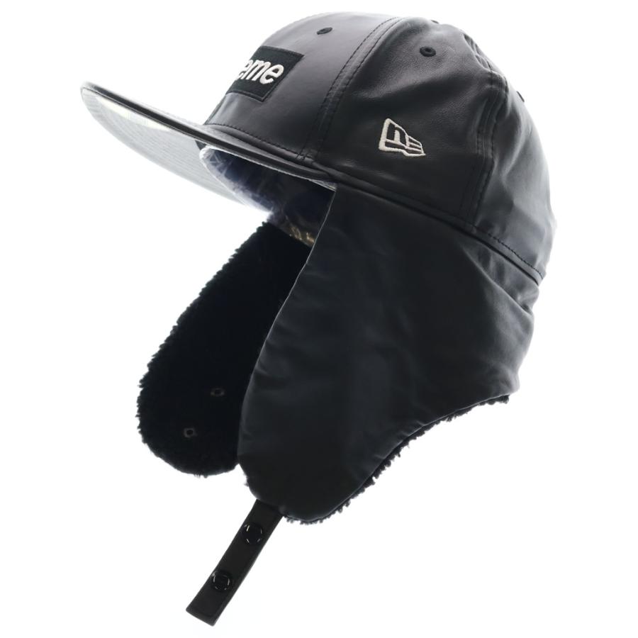 Supreme（シュプリーム） 22AW ×NEW ERA Leather Earflap Box Logo Cap