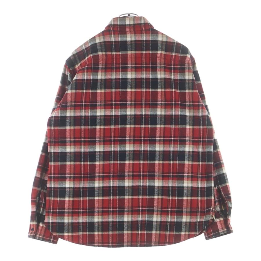 SAINT LAURENT PARIS (サンローランパリ) 長袖チェックシャツ レッド