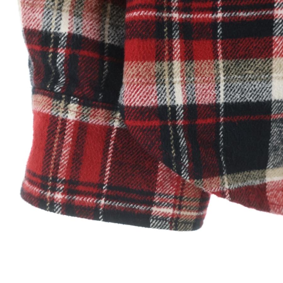 SAINT LAURENT PARIS (サンローランパリ) 長袖チェックシャツ レッド