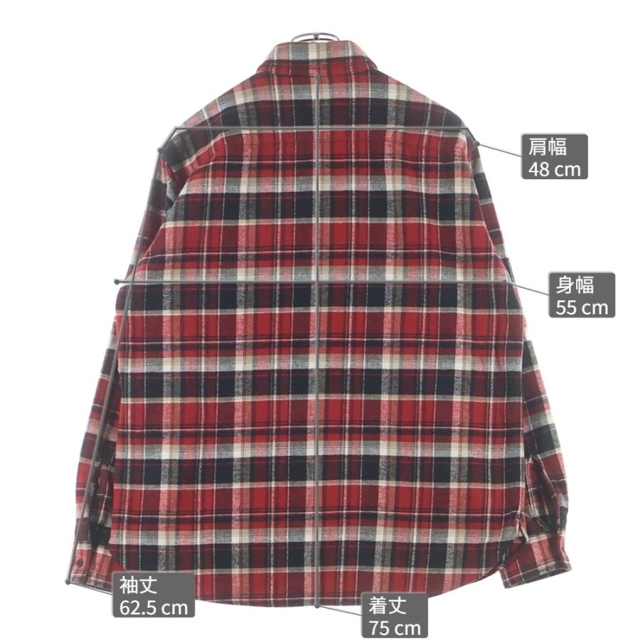 SAINT LAURENT チェック柄 長袖シャツ SAINT LAURENT PARIS (サンローランパリ) 長袖チェックシャツ レッド