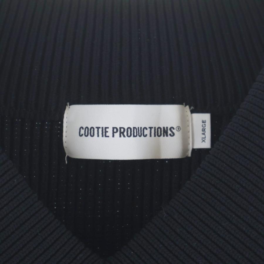 COOTIE PRODUCTIONS クーティー プロダクションズ 25SS Solotex Tilden Sweater Vネック チルデンセーター ニット ブラック CTE-25S311