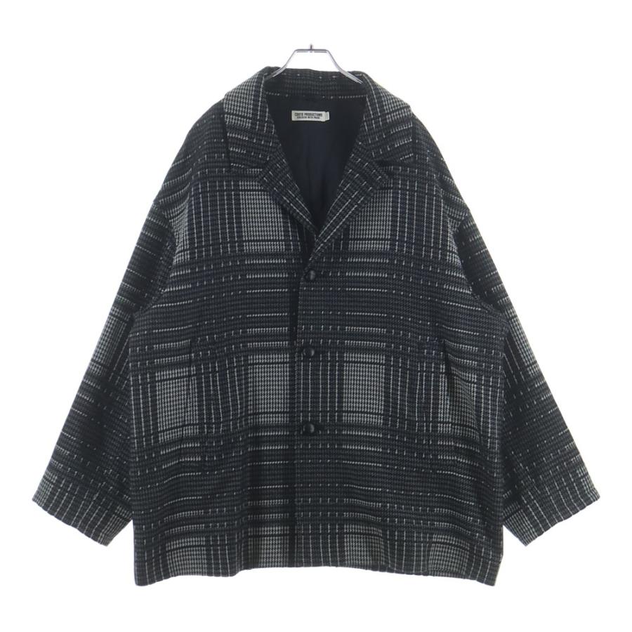 cootie ブロックチェック　チェスターコート　チェック 最終値下げ COOTIE PRODUCTIONS クーティー プロダクションズ 23AW Jacquard Check