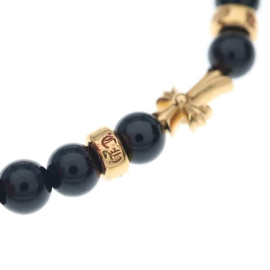 Chrome Hearts ビーズブレスレット クロスチャーム CHROME HEARTS（クロムハーツ） 22k 6mm BEAD 6mmビーズブレス
