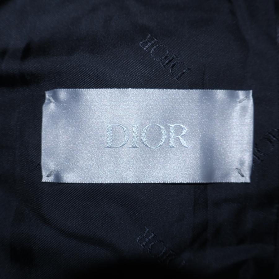 DIOR ディオール 20AW ×Judy Blame ×ジュディ・ブレイム 刺繍デザイン ツートンボンバージャケット MA-1 ブラック/ネイビー 043C430A4978の画像