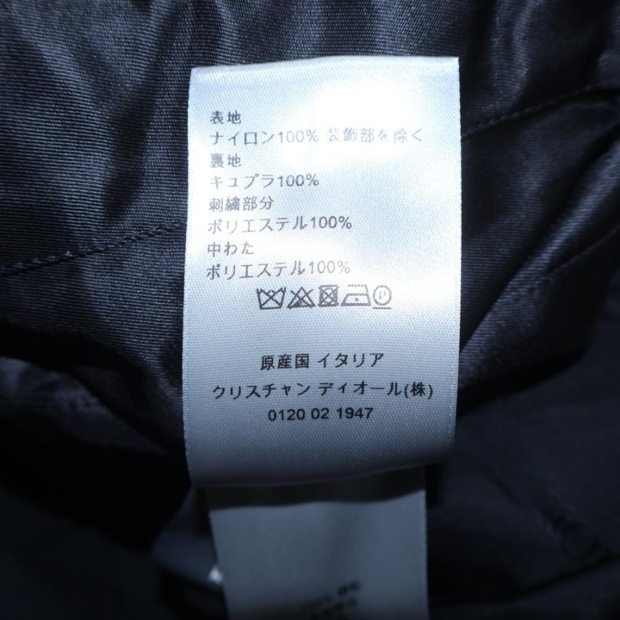 DIOR ディオール 20AW ×Judy Blame ×ジュディ・ブレイム 刺繍デザイン ツートンボンバージャケット MA-1 ブラック/ネイビー 043C430A4978の画像