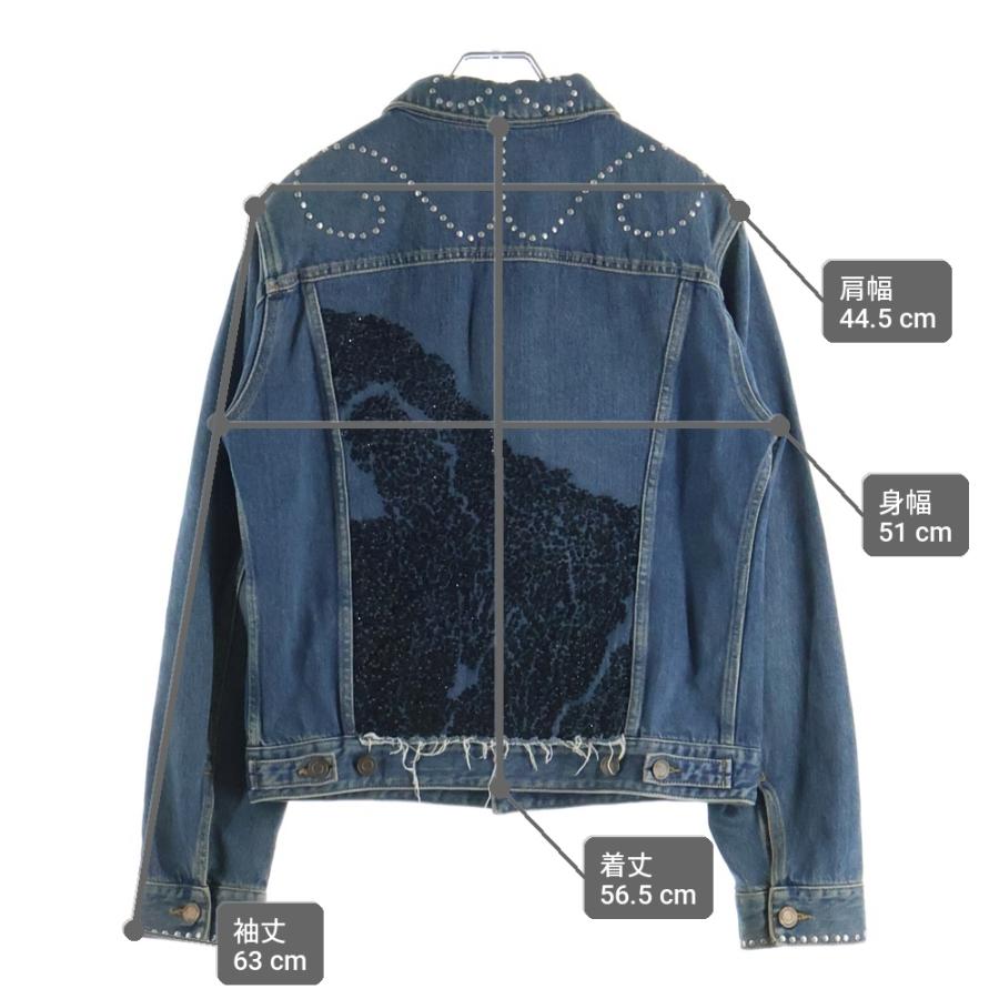 SAINT LAURENT PARIS サンローランパリ スパンコール スタッズ装飾