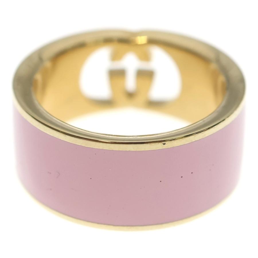 GUCCI（グッチ） インターロッキングG エナメルリング 指輪 ピンク