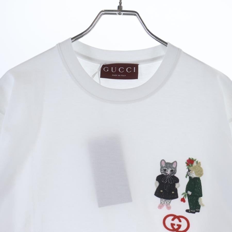 GUCCI ×ヒグチユウコ　ウサギ刺繍 Tシャツ GUCCI（グッチ） x Higuchi Yuko Cotton Jersey T-shirt ヒグチユウコ