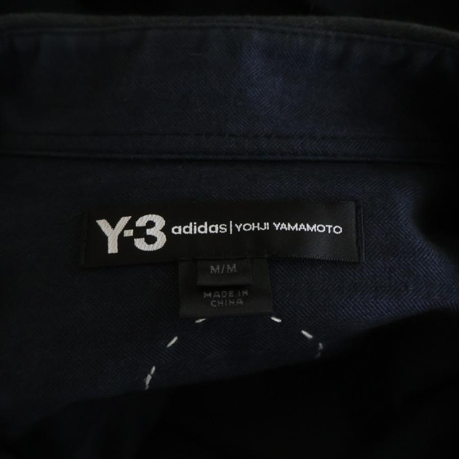 Y-3 ワイスリー ステッチデザイン マルチポケット ダメージ加工 コート ブラック DP0567 Y-3 ワイスリー ステッチデザイン マルチポケット ダメージ加工 コート