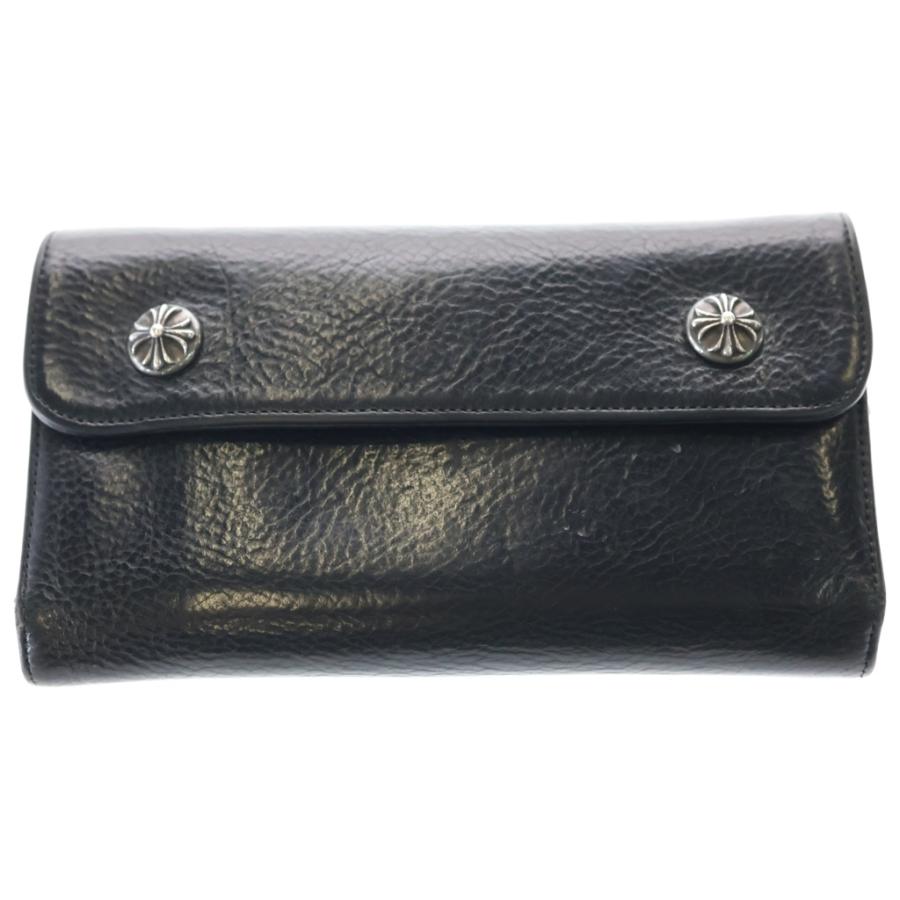 CHROME HEARTS（クロムハーツ） WAVE ウェーブ レザーウォレット 財布